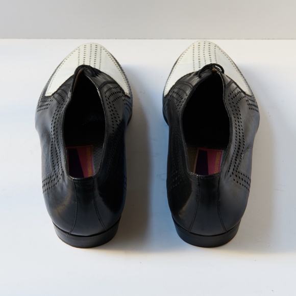 80s - SUSAN BENNIS - WARREN EDWARDS - Shoes - Men\'s - 10.5 - B/W Leather main image 7